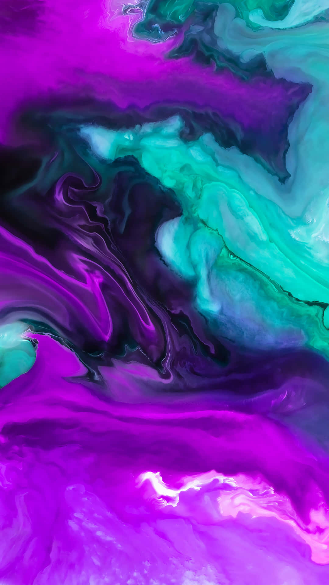 Download Purple And Green Liquid Paint On A Background Wallpaper ...