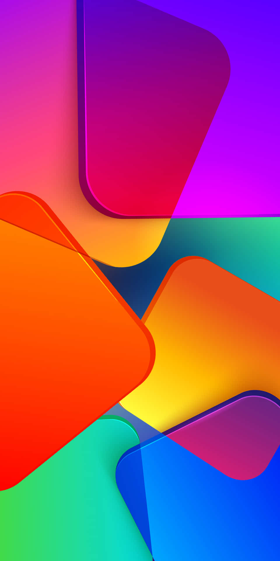 Et farverigt abstrakt baggrund med farverige former og former Wallpaper