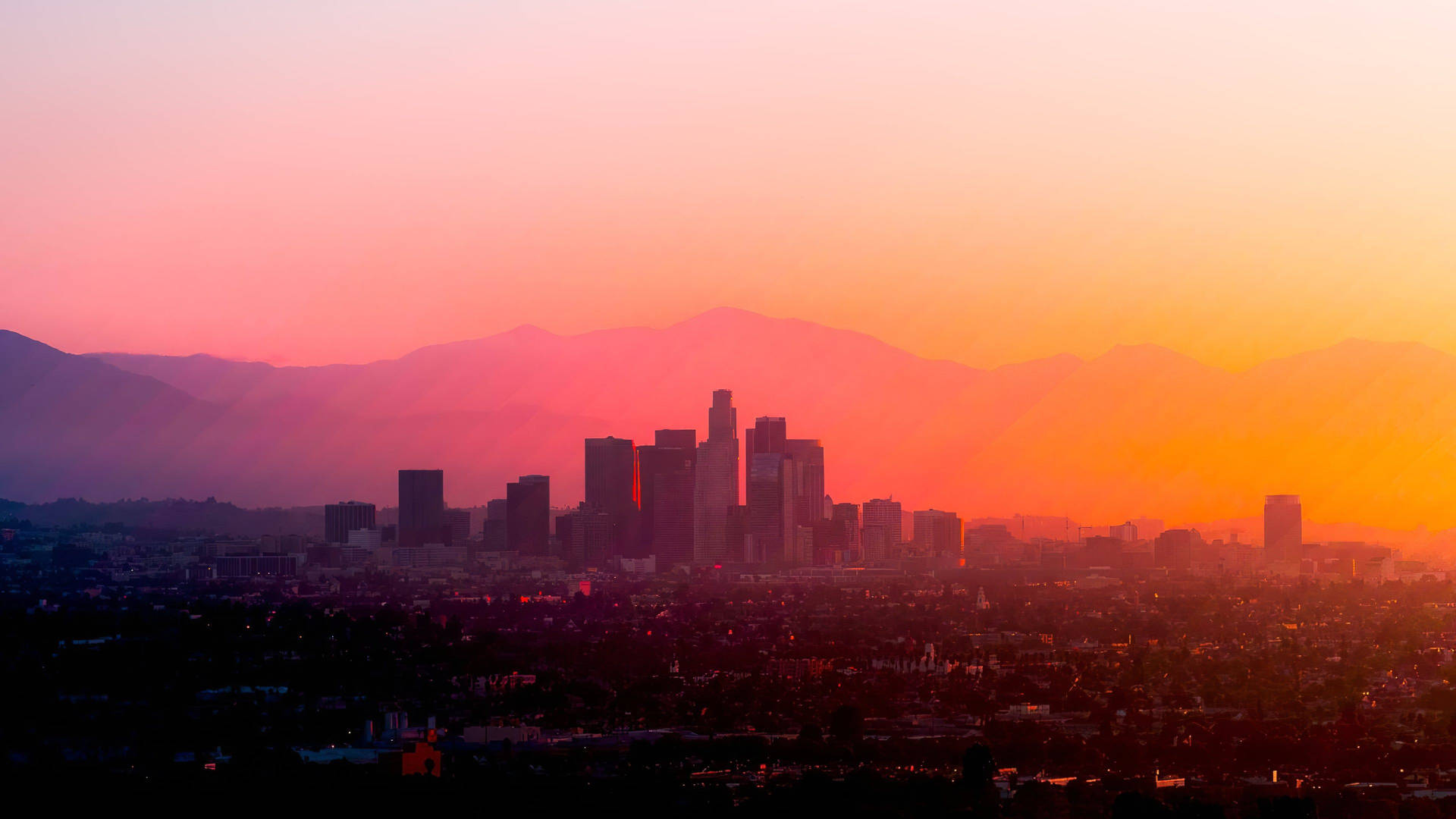 Farbenfrohesfoto Von Los Angeles In 4k Wallpaper