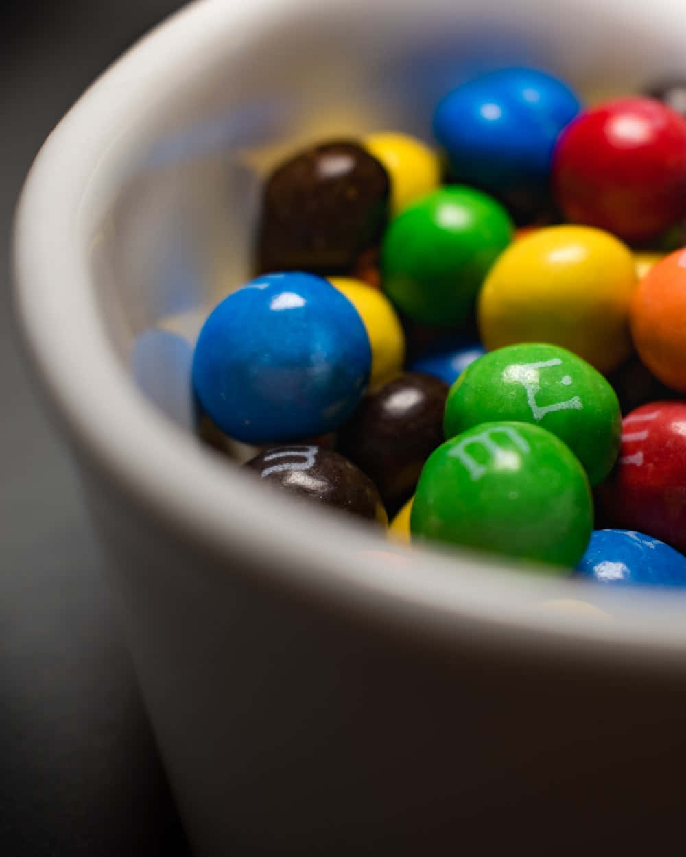 A Bowl Of Colorful M&m's