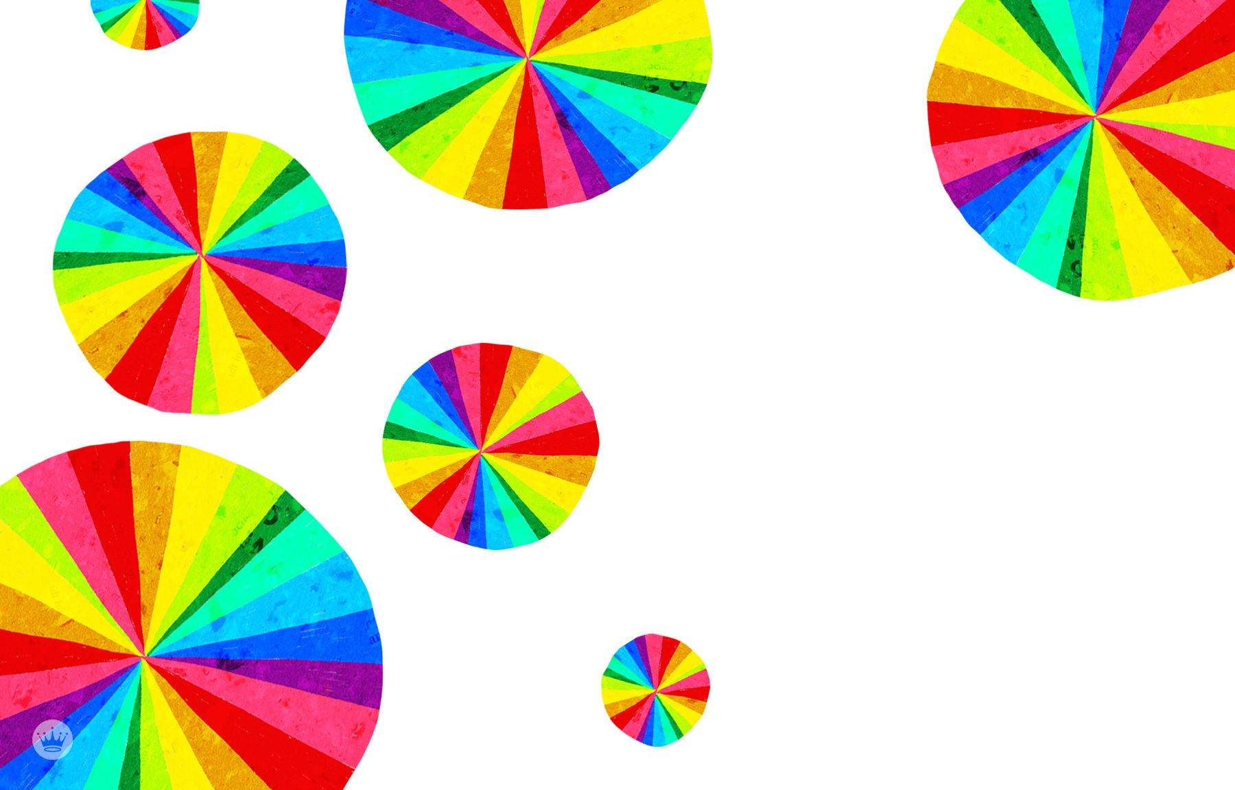 Colorful Pinwheels Of Pride Background