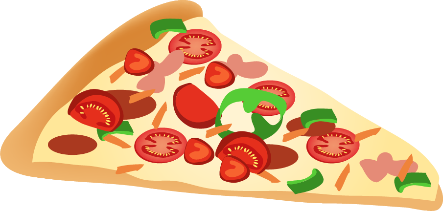 Download Colorful Pizza Slice Clipart | Wallpapers.com