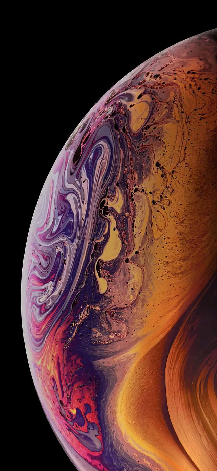 Färggladaplanet Apple Iphone X. Wallpaper