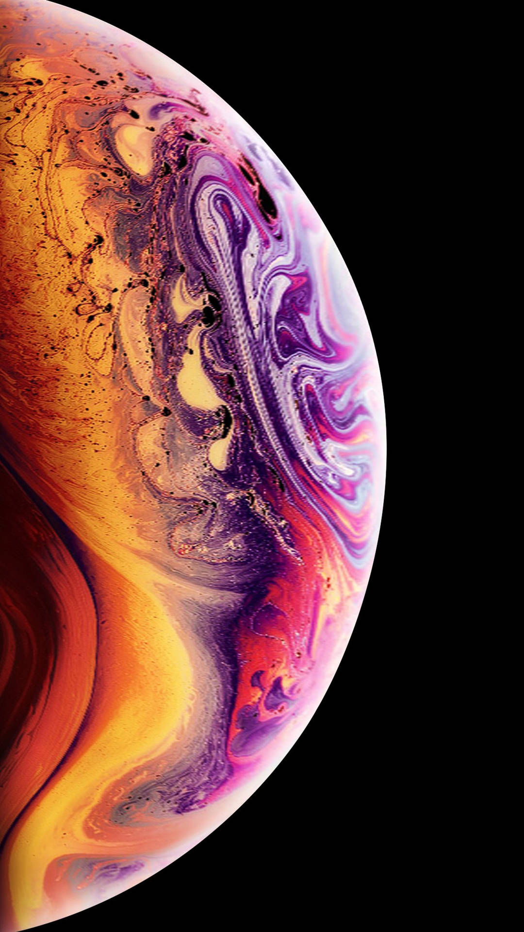 Farverig Planet Close-up 4K Ultra iPhone Wallpaper Wallpaper