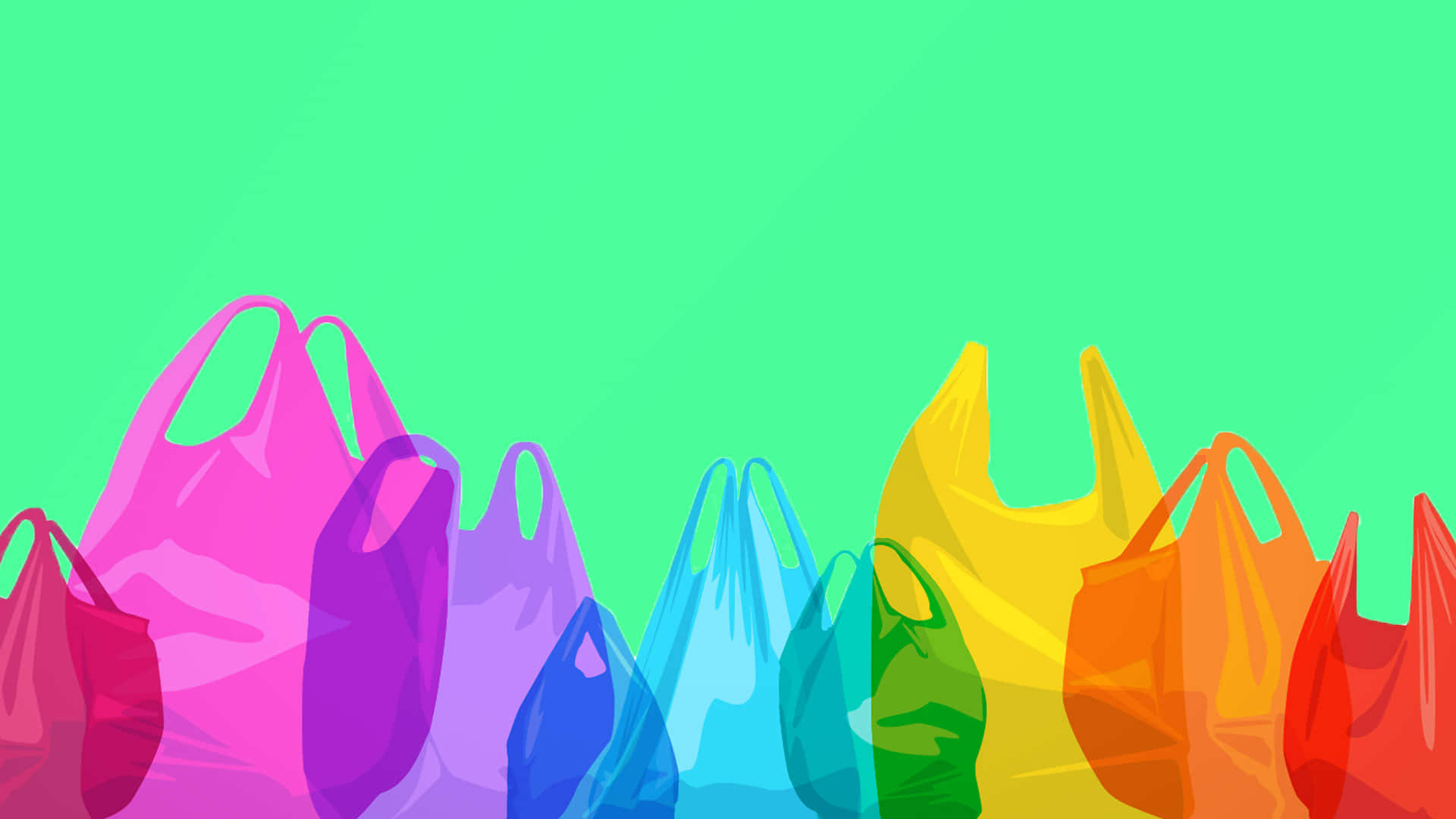Colorful Plastic Bag Wallpaper