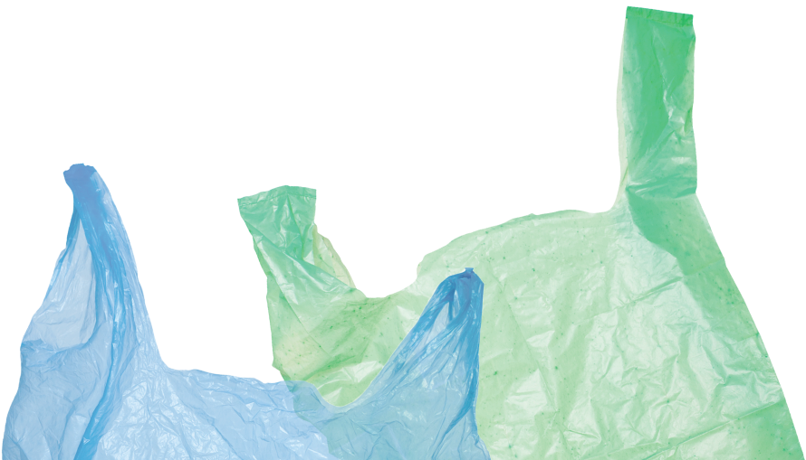 Colorful Plastic Bags Environmental Impact PNG
