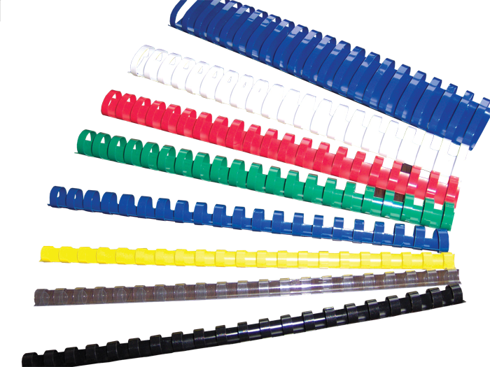 Colorful Plastic Binding Combs PNG