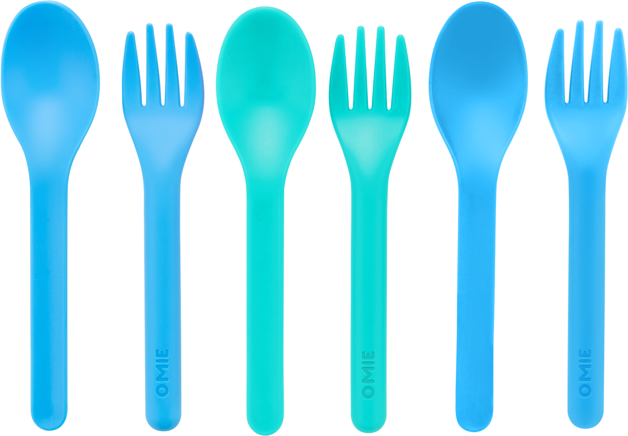 Download Colorful Plastic Forksand Spoons | Wallpapers.com