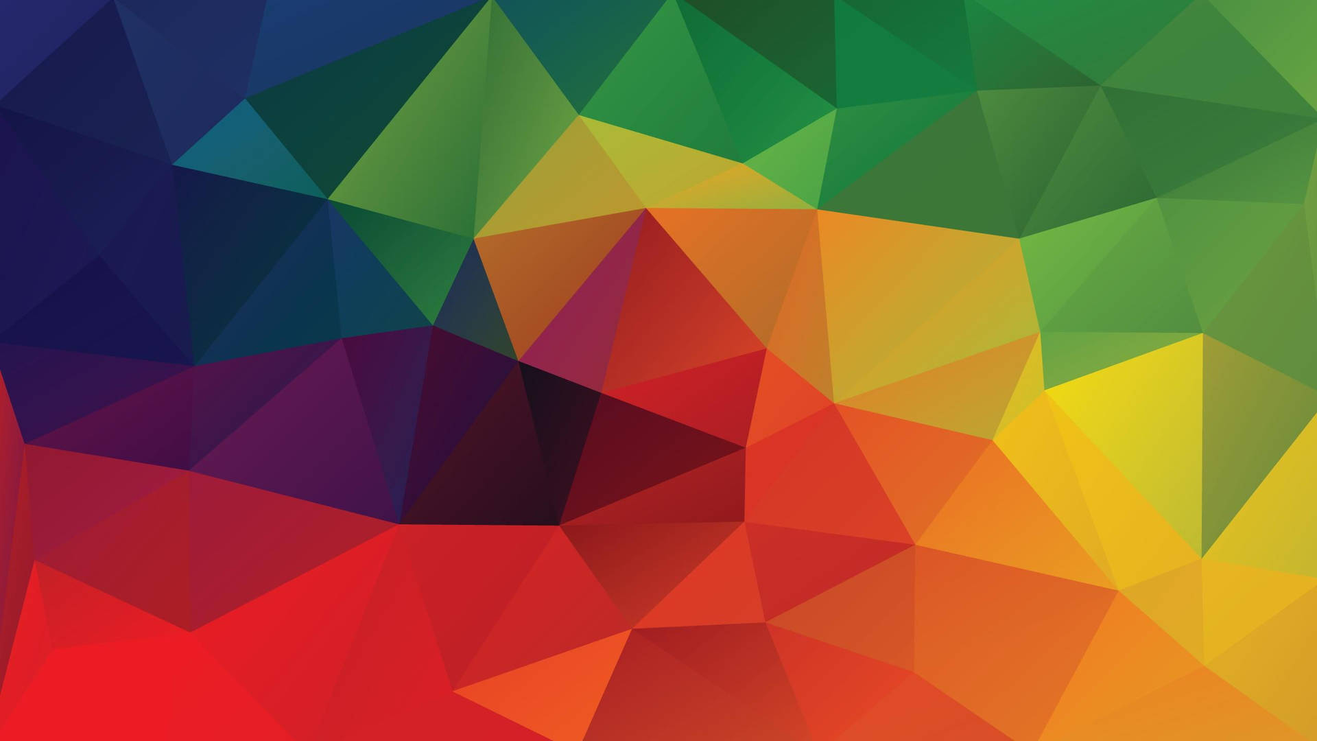 Colorful Platonic Solid Abstract Art Wallpaper