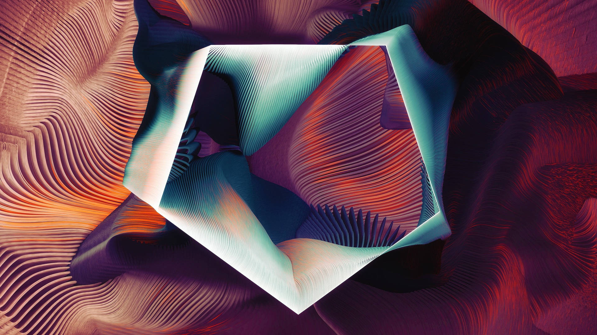 Colorful Platonic Solid Abstract Background Wallpaper