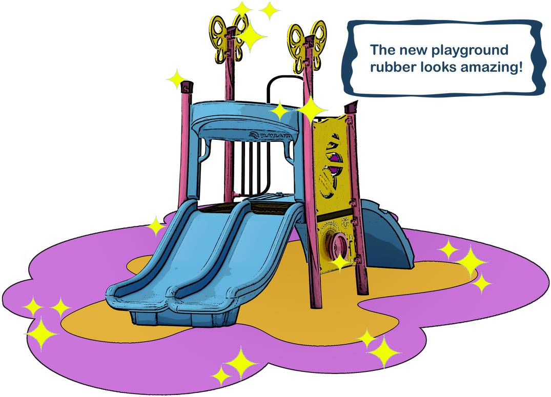 Colorful Playground Equipment Illustration PNG