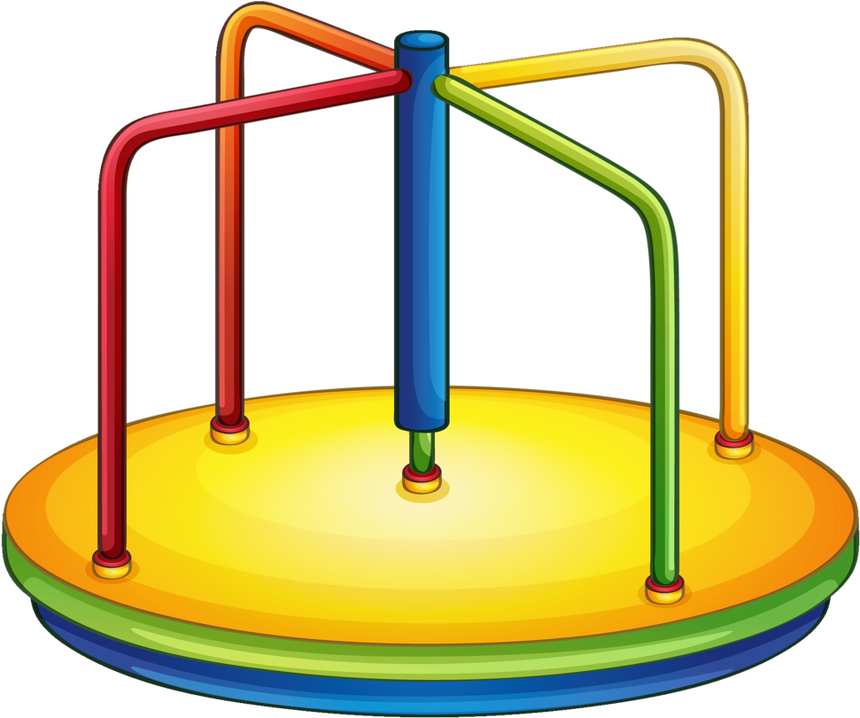 Colorful Playground Merry Go Round PNG