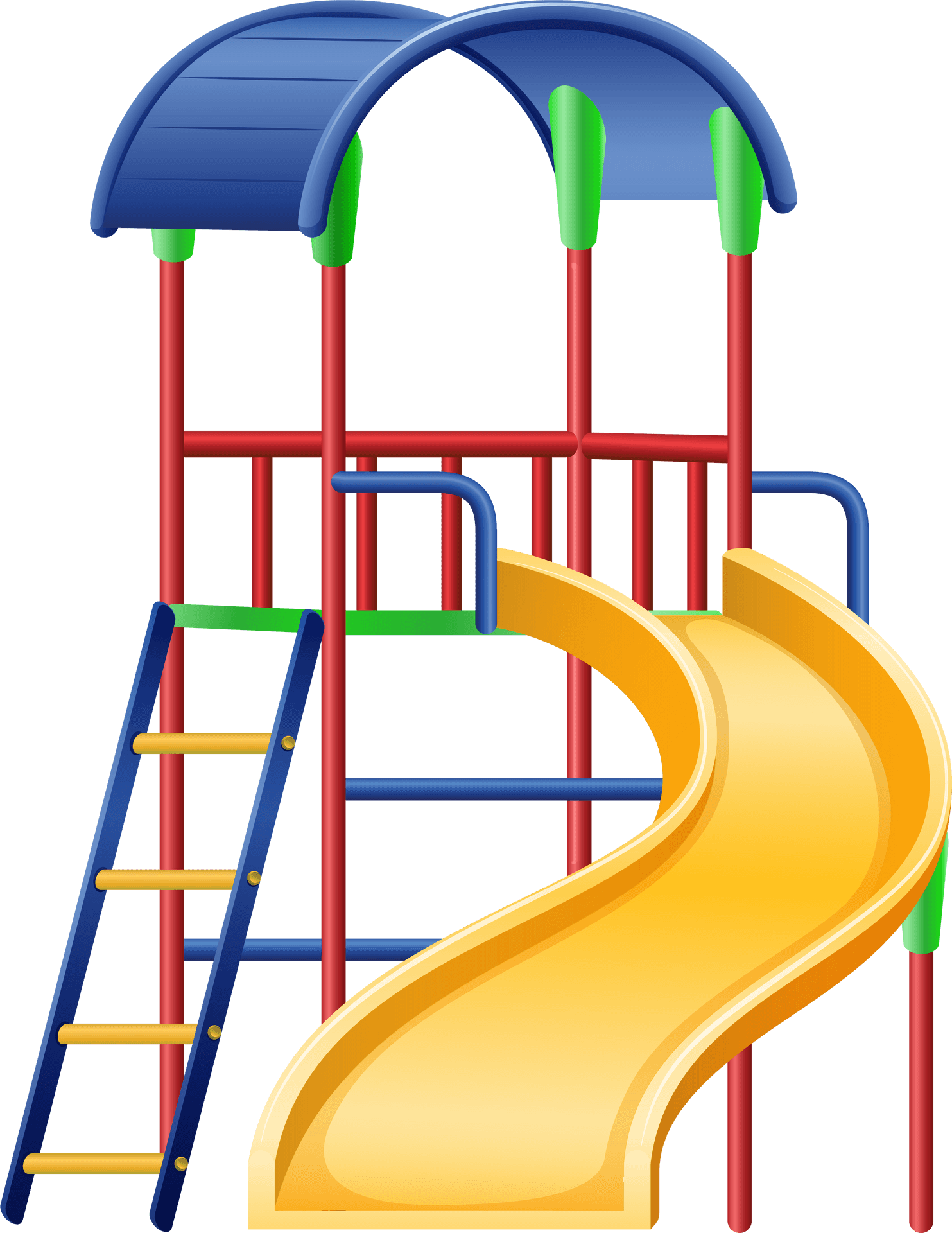 Colorful Playground Slide PNG