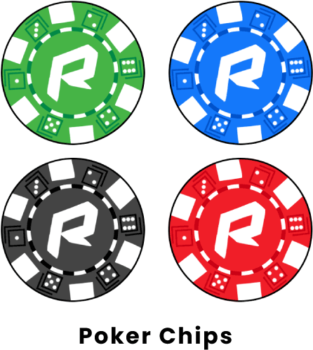 Colorful Poker Chips Vector Illustration PNG