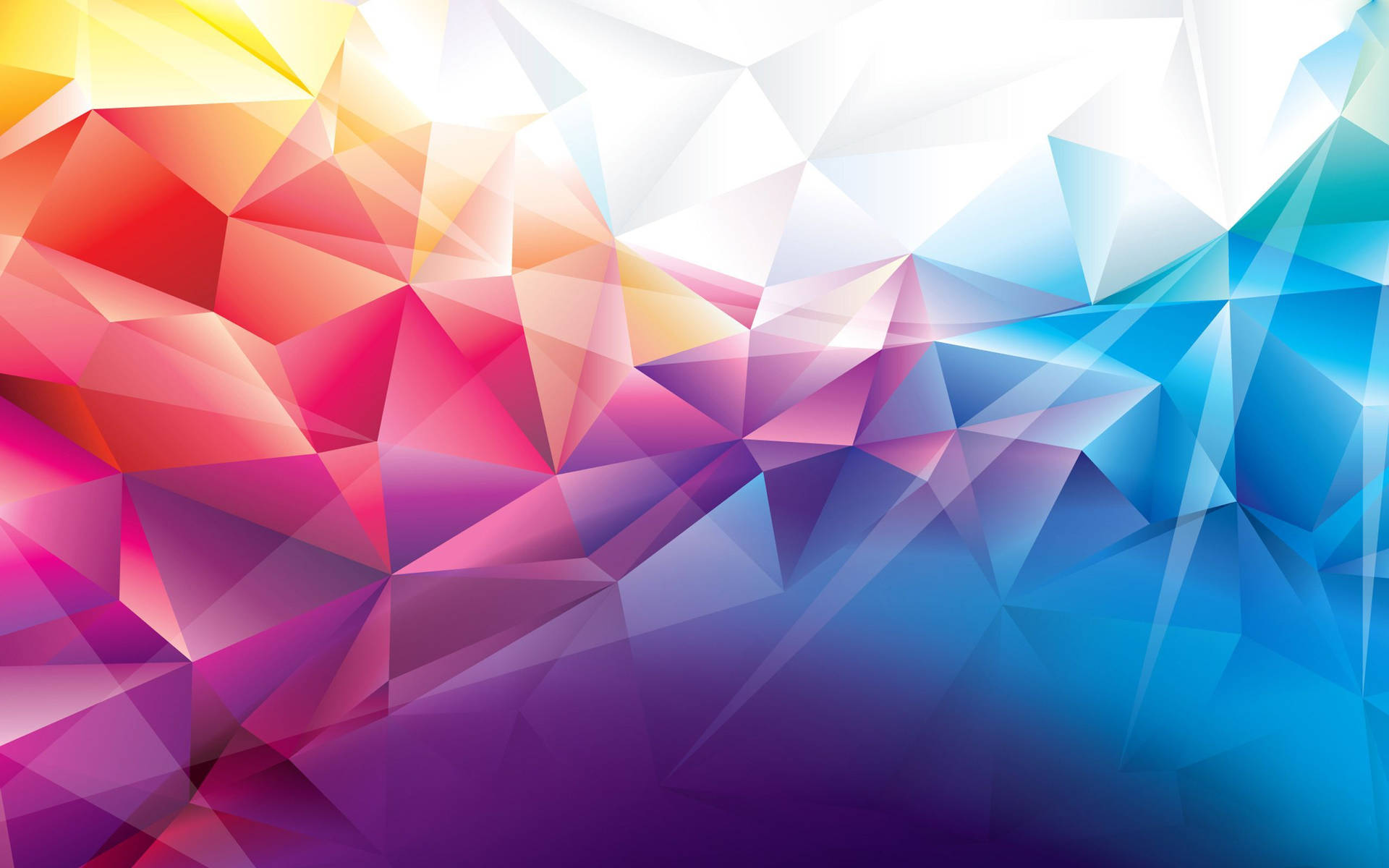 Colorful Polygon Design Wallpaper