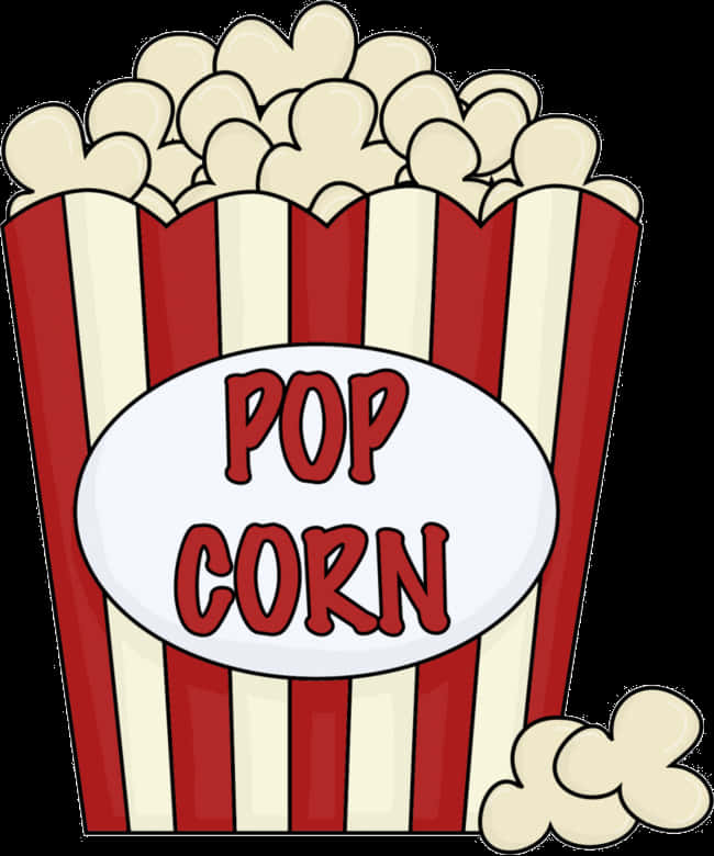 Colorful Popcorn Clipart PNG