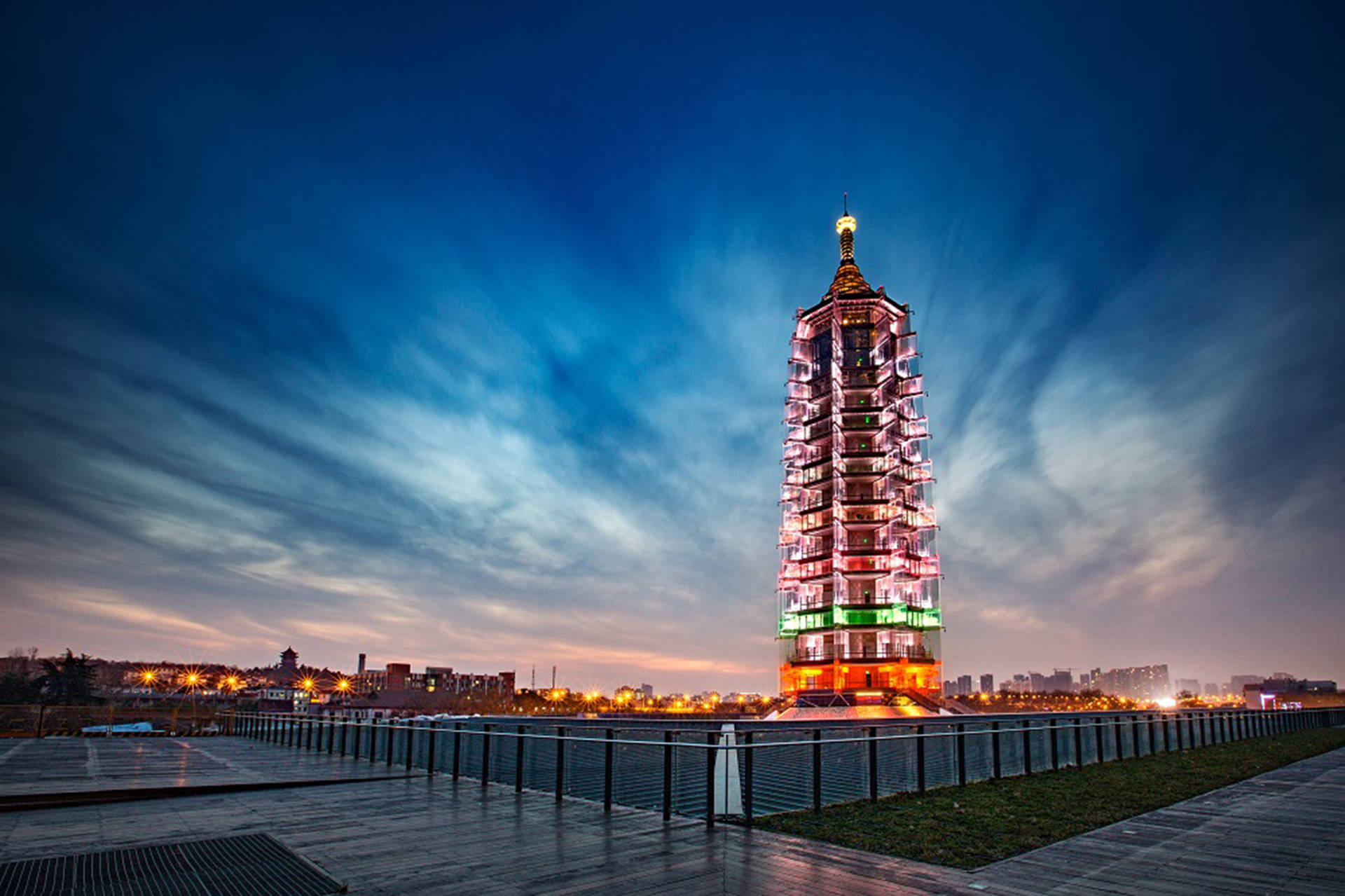 Colorful Porcelain Tower