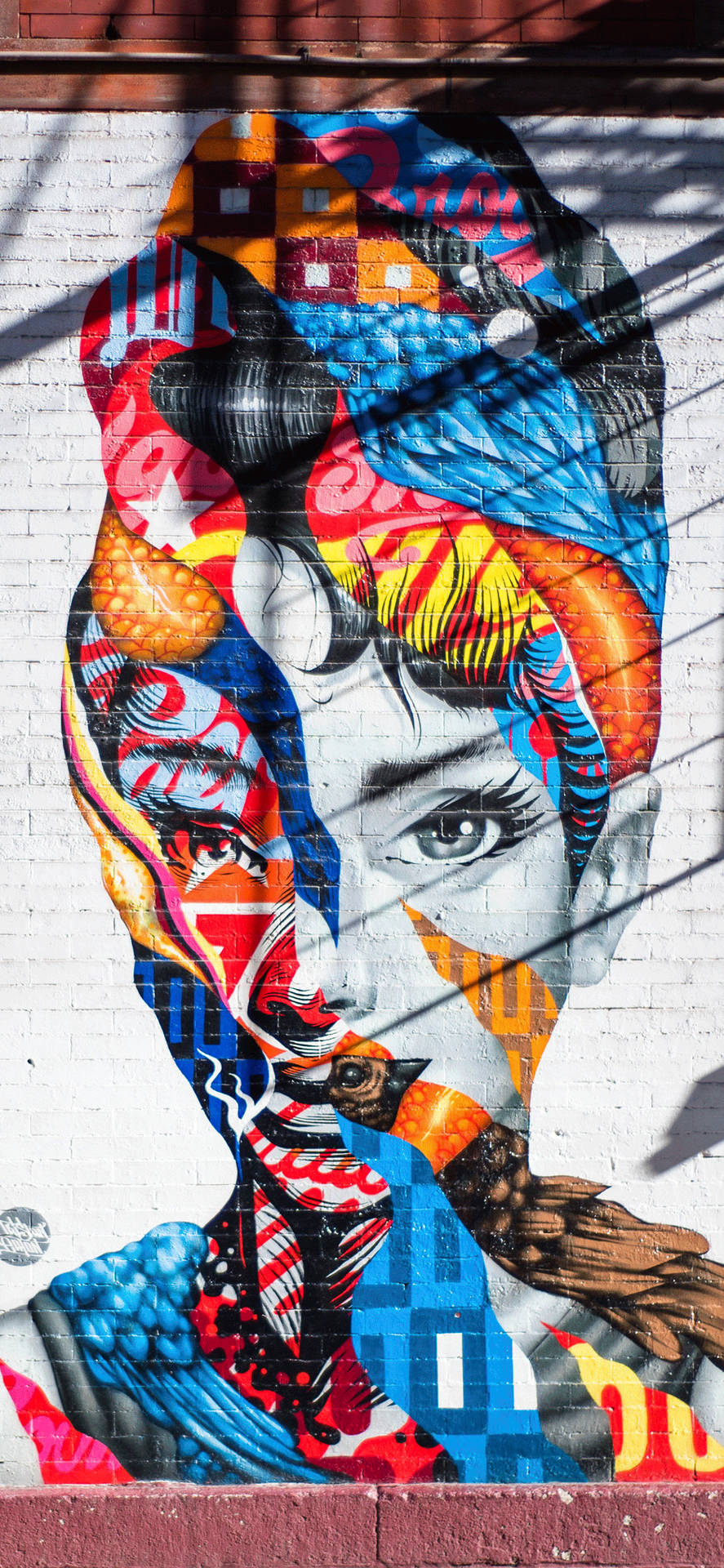 Colorful Portrait Graffiti Iphone Background