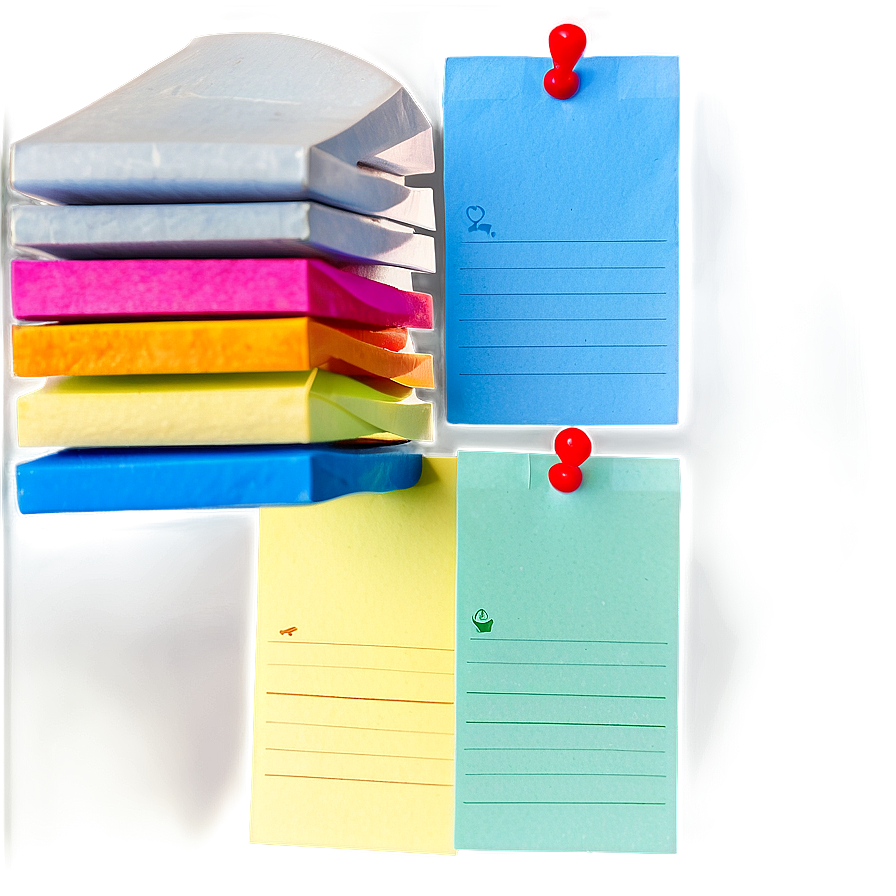 Colorful Post It Notes Png Fob53 PNG