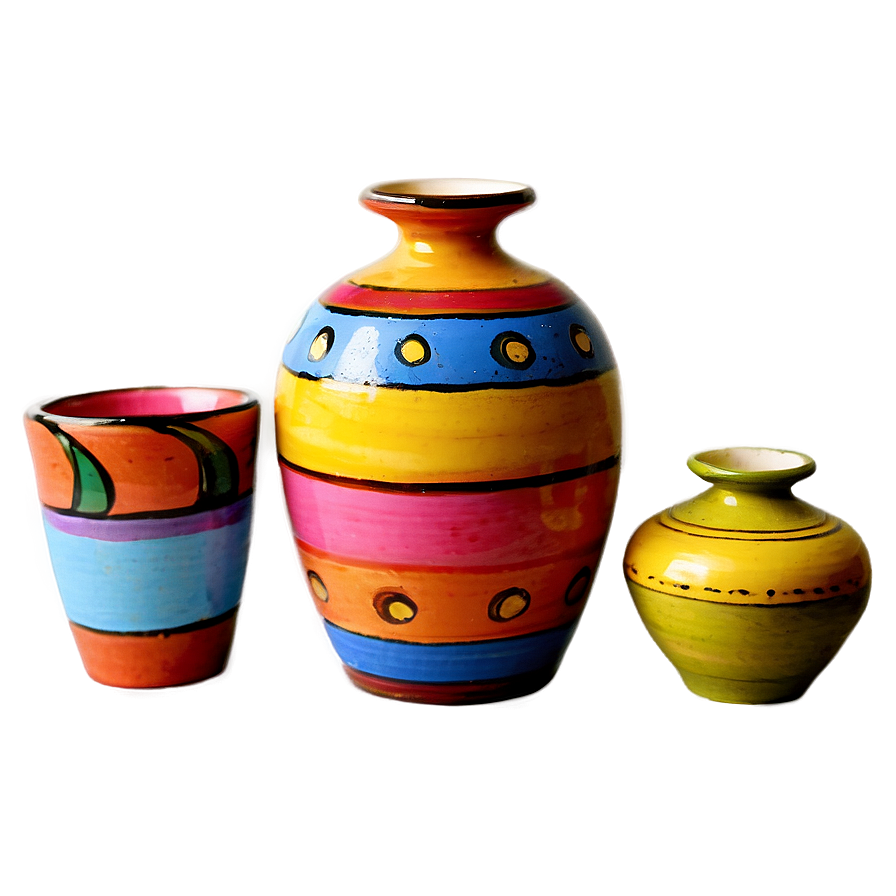 Colorful Pottery Creations Png Ire PNG