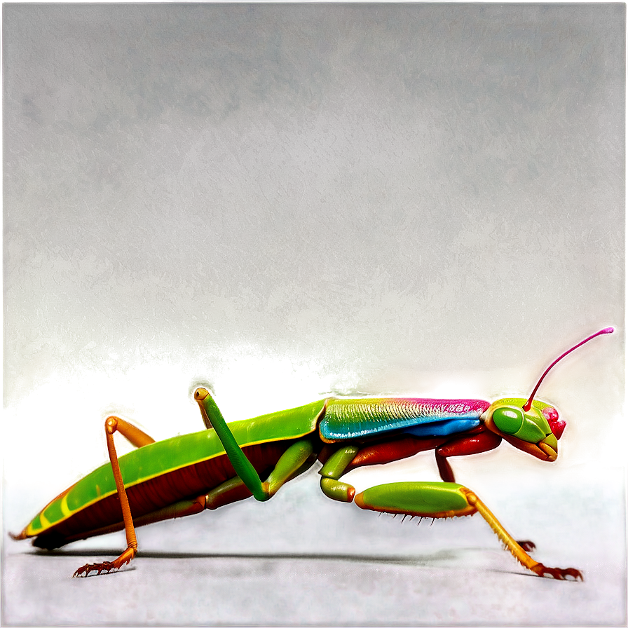 Colorful Praying Mantis Png 06122024 PNG