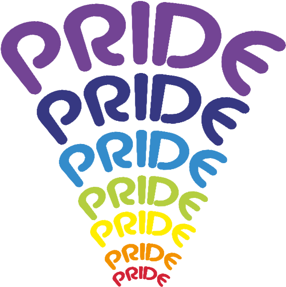 Colorful Pride Text Illustration PNG