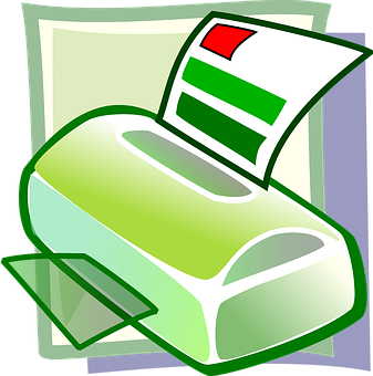 Colorful Printer Clipart PNG