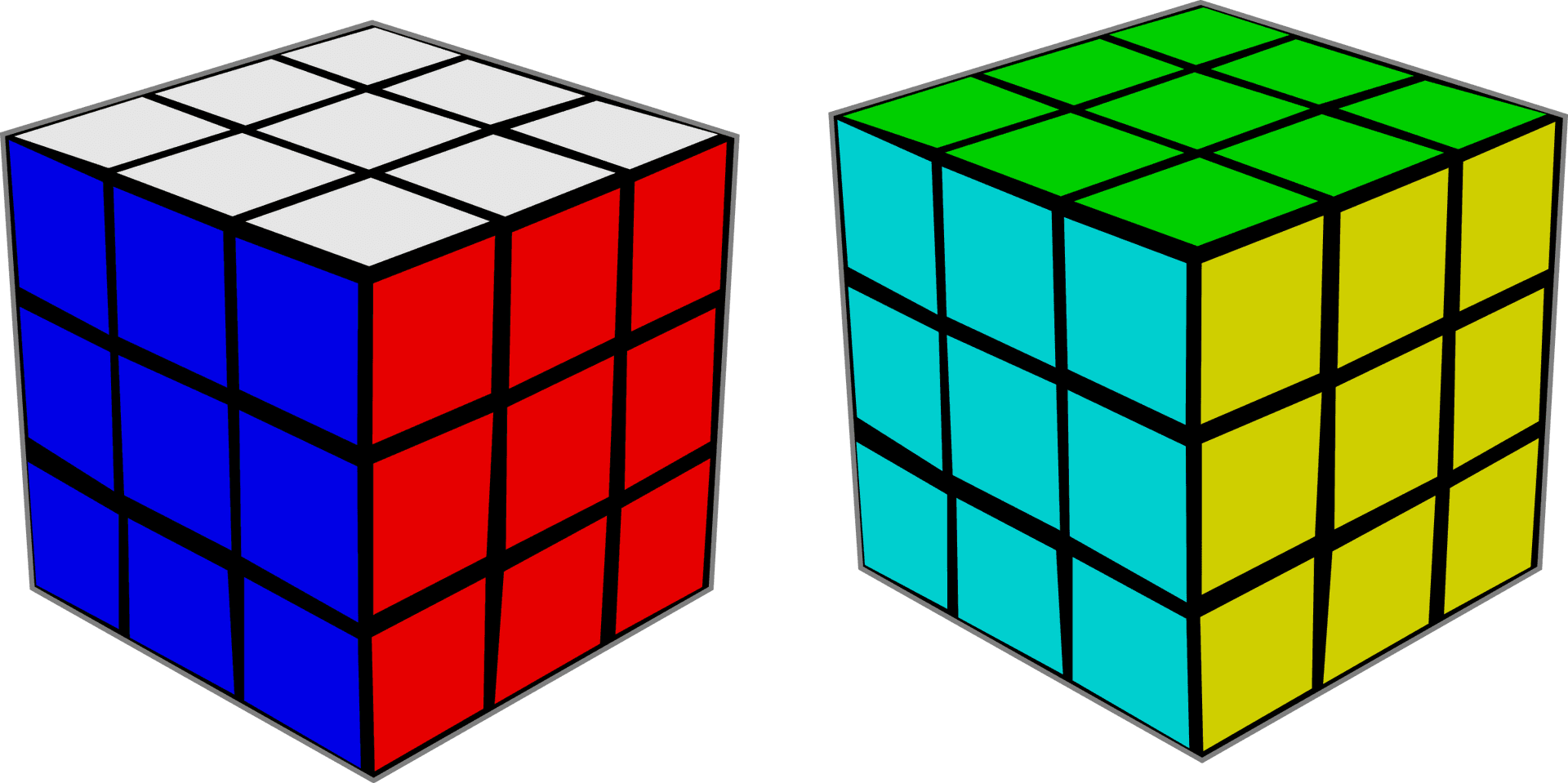 Colorful Puzzle Cubes Illustration PNG