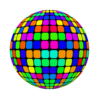Download Colorful Puzzle Sphere | Wallpapers.com