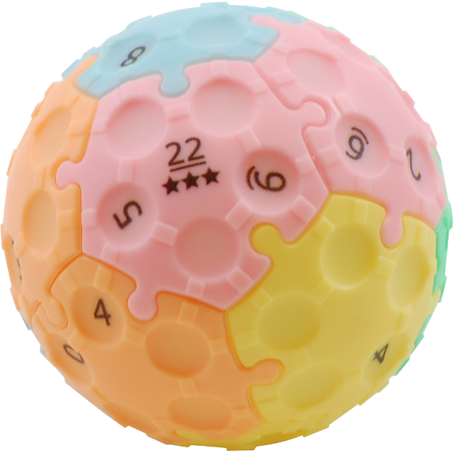 Colorful Puzzle Sphere Toy PNG