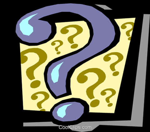 Colorful Question Mark Clipart PNG