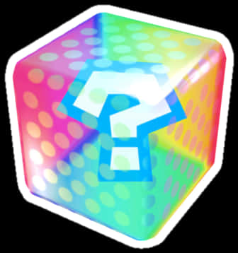Colorful Question Mark Cube PNG
