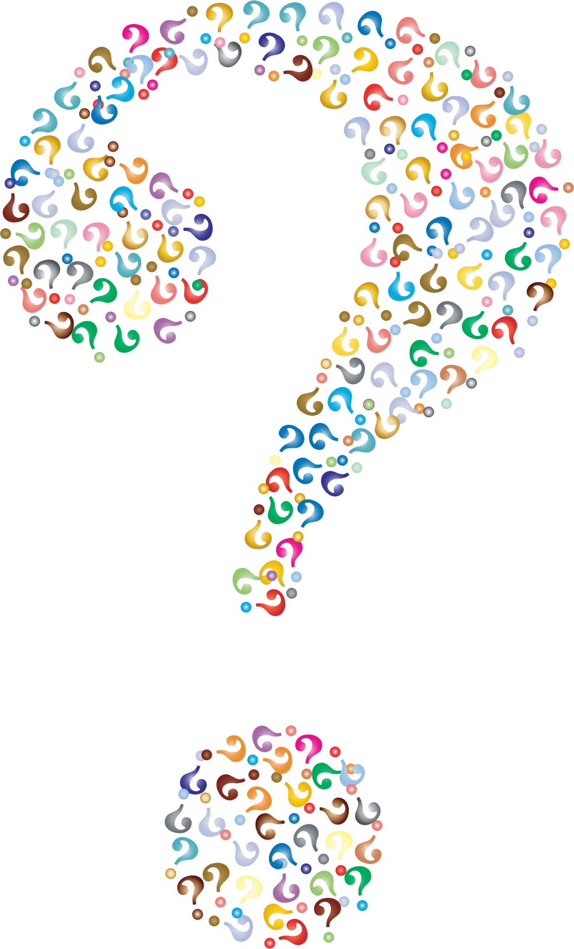 Colorful Question Mark Exclamation Point PNG