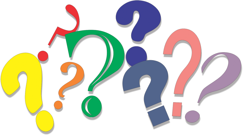 Colorful Question Marks PNG