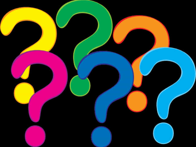 Colorful Question Marks PNG