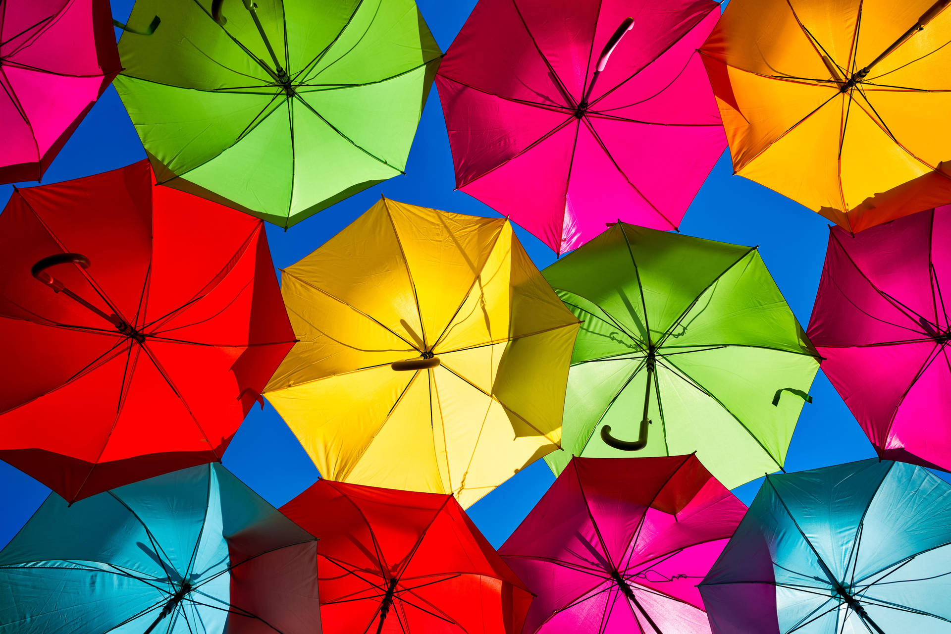 Colorful Rainbow Aesthetic Umbrellas