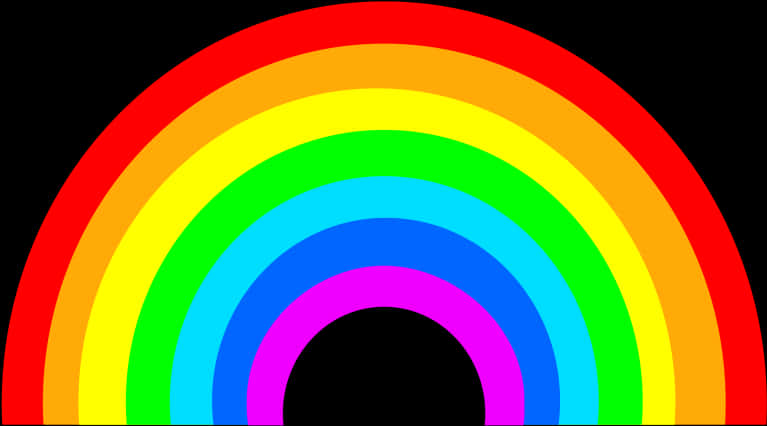 Colorful Rainbow Arc Graphic PNG