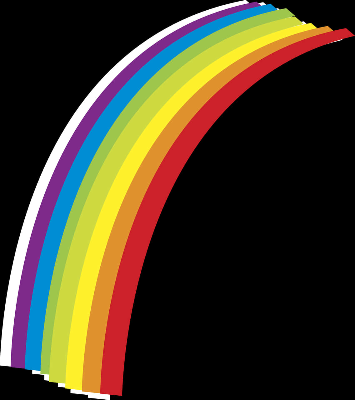 Colorful Rainbow Arch Graphic PNG