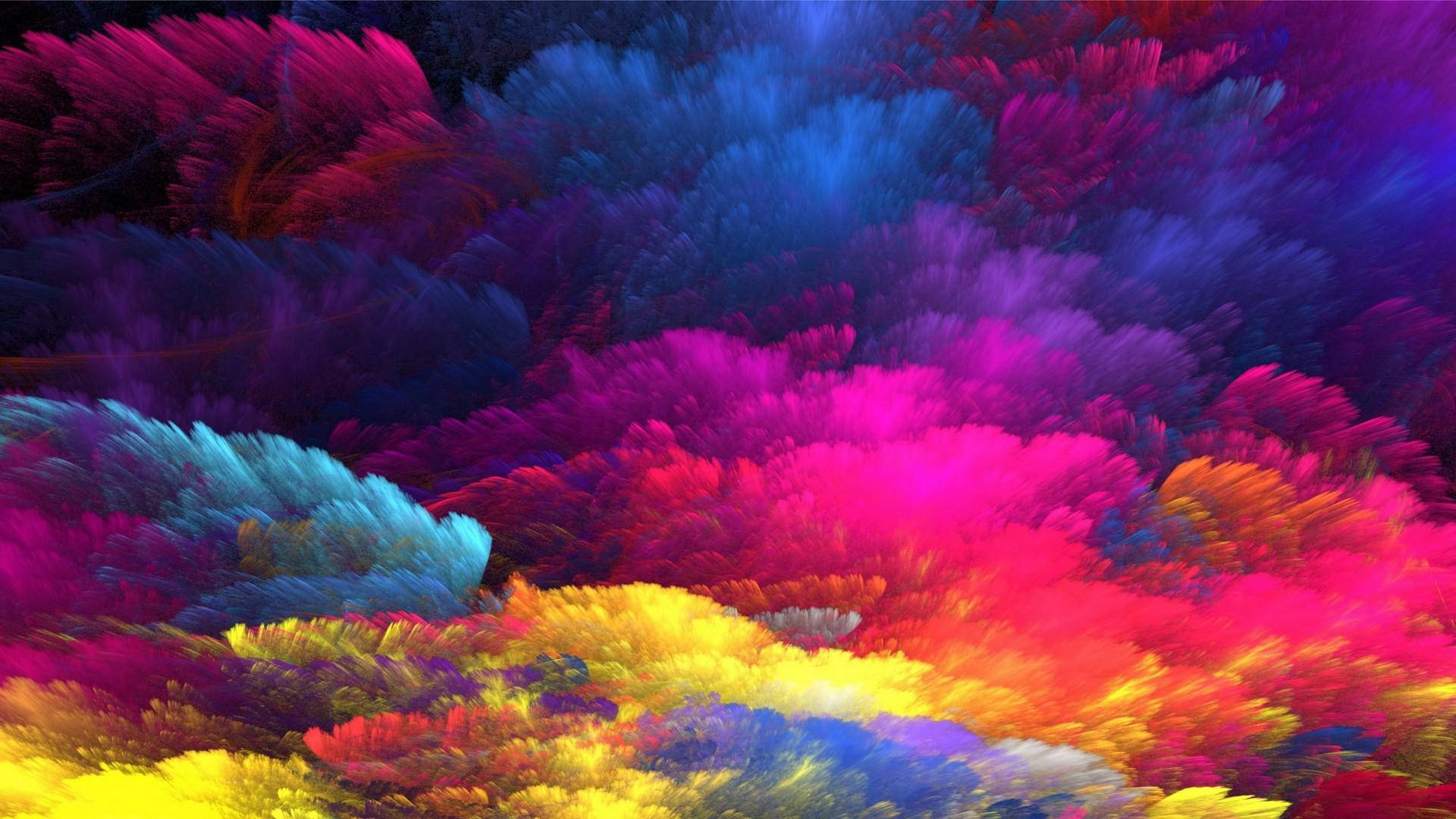 A rainbow of colors Wallpaper