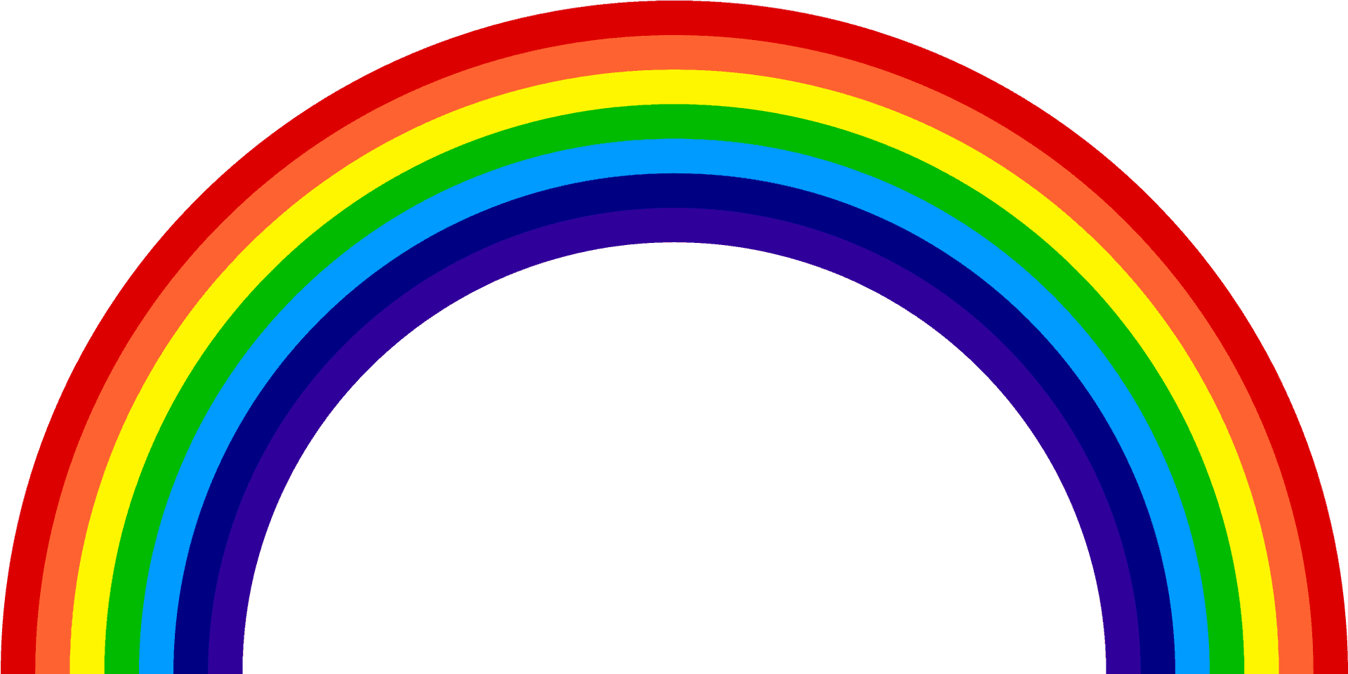Colorful Rainbow Artwork PNG