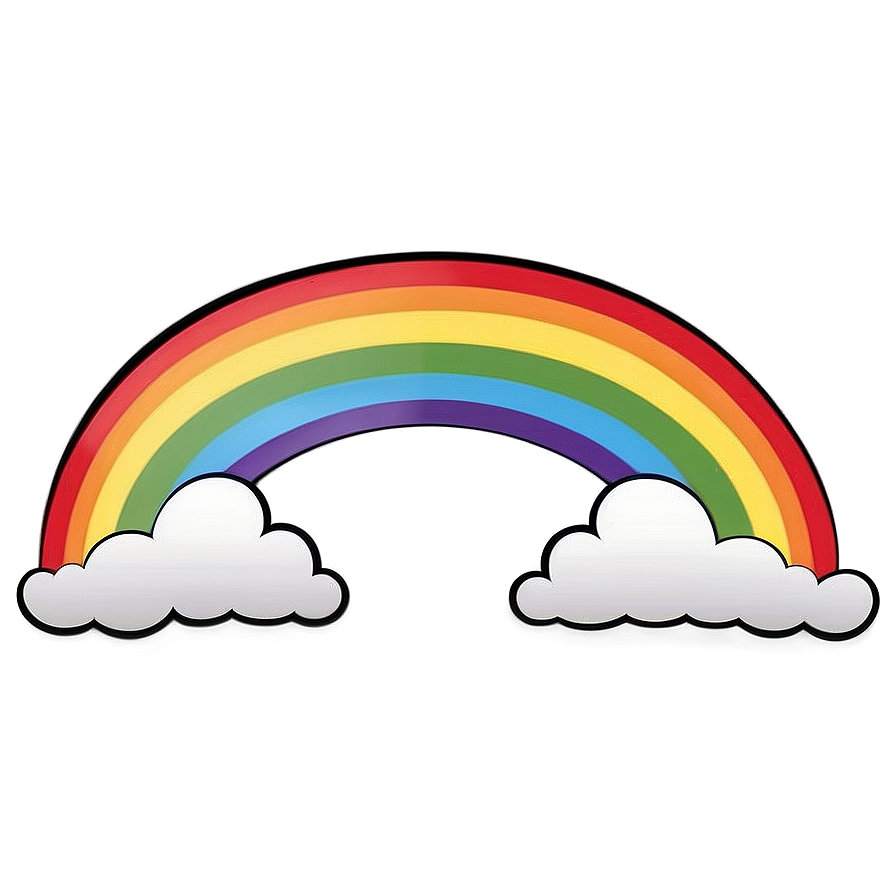 Colorful Rainbow Clipart Png 3 PNG