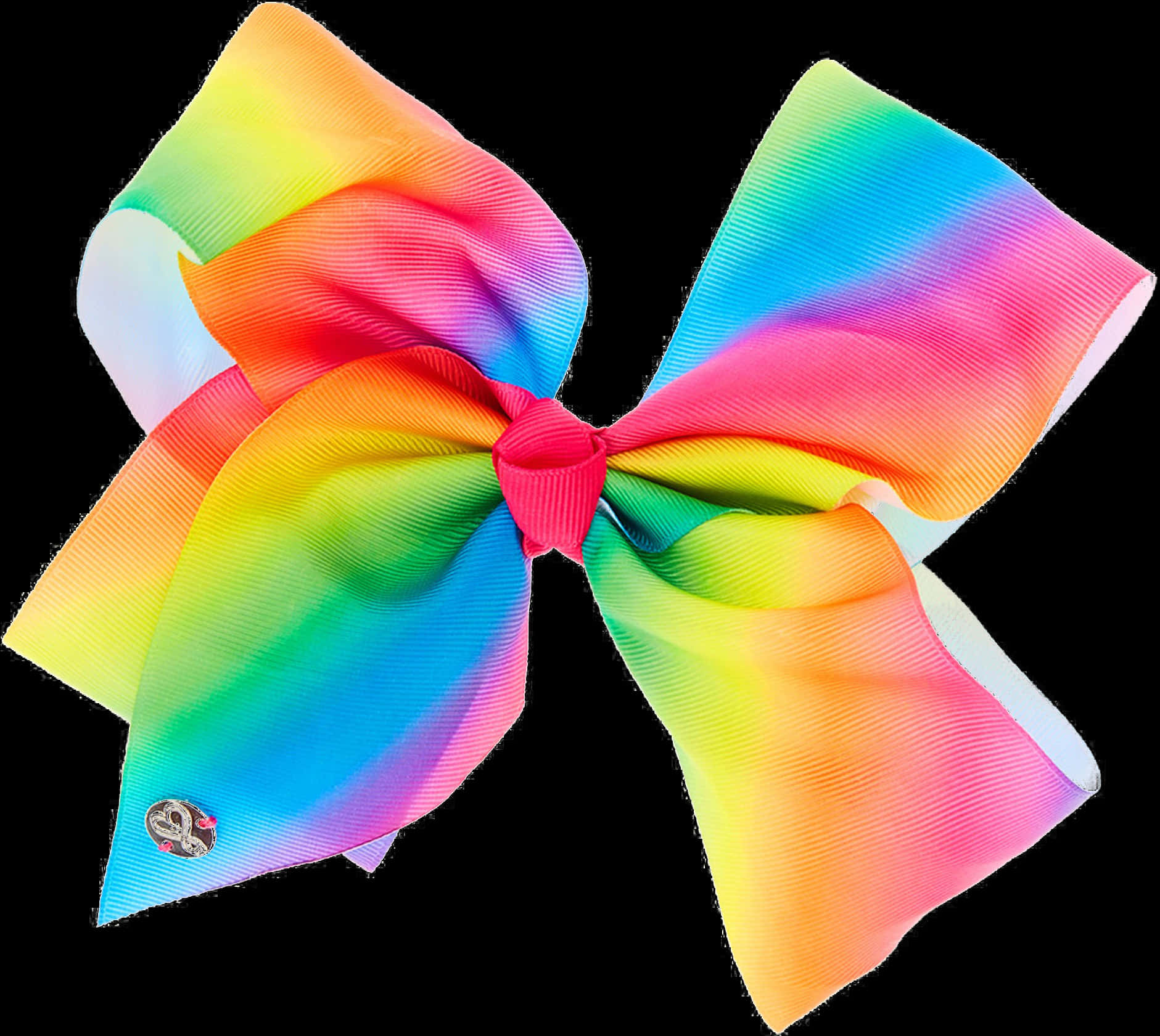 Colorful Rainbow Hair Bow Accessory PNG