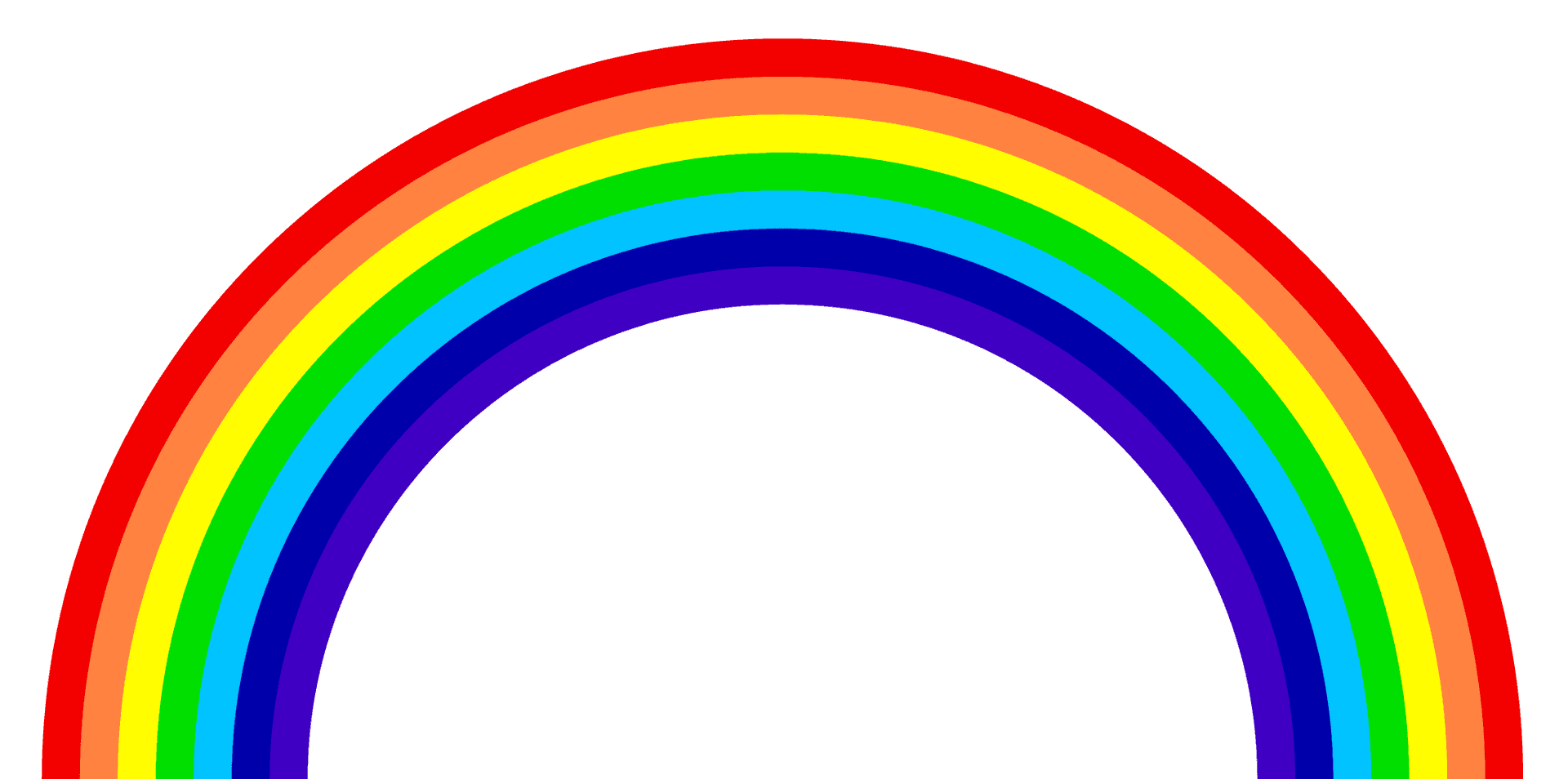 Colorful Rainbow Illustration PNG