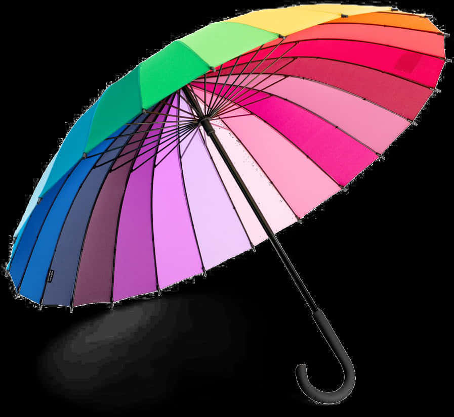 Colorful Rainbow Umbrella PNG