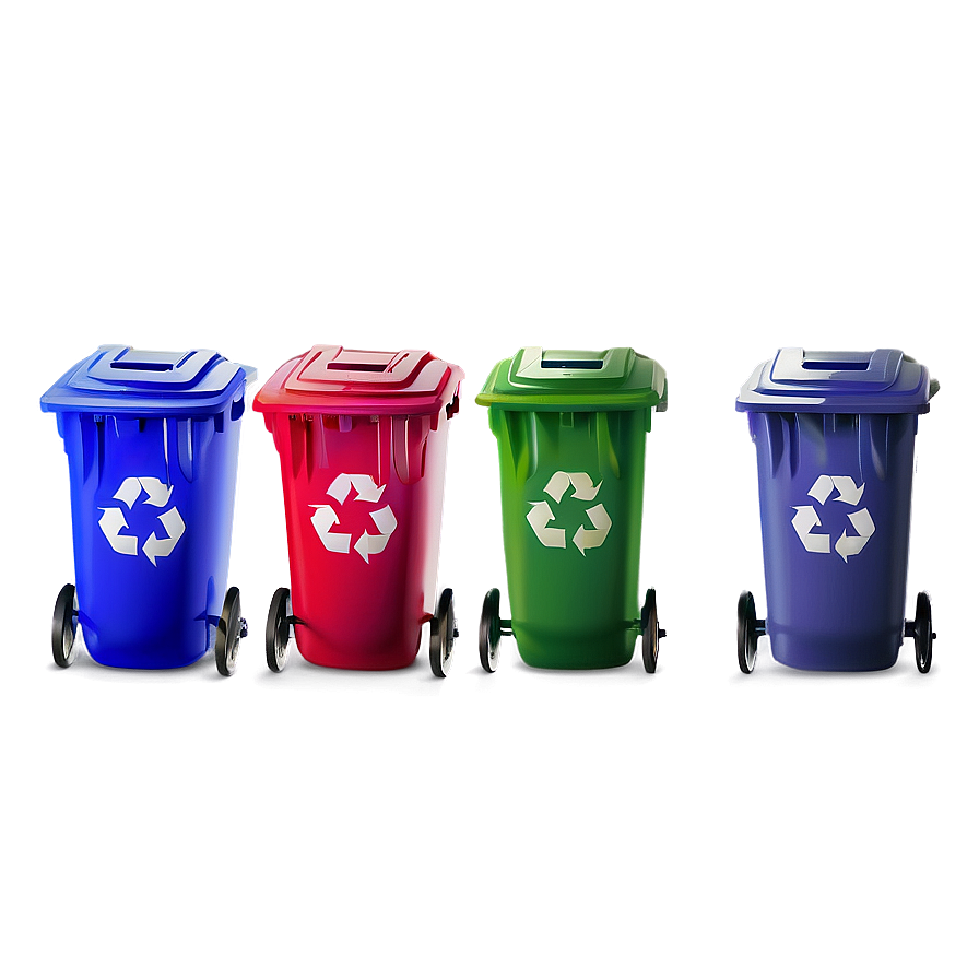 Colorful Recycle Bin Png Eas PNG