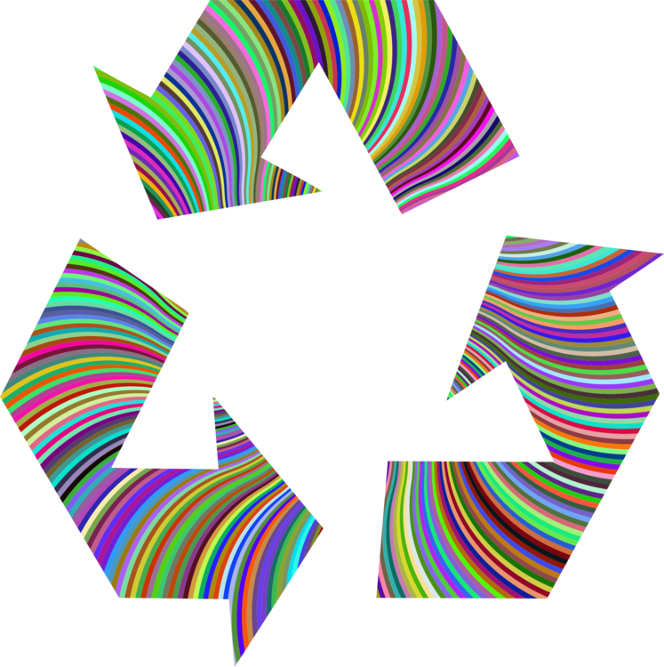 Colorful Recycle Symbol Graphic PNG