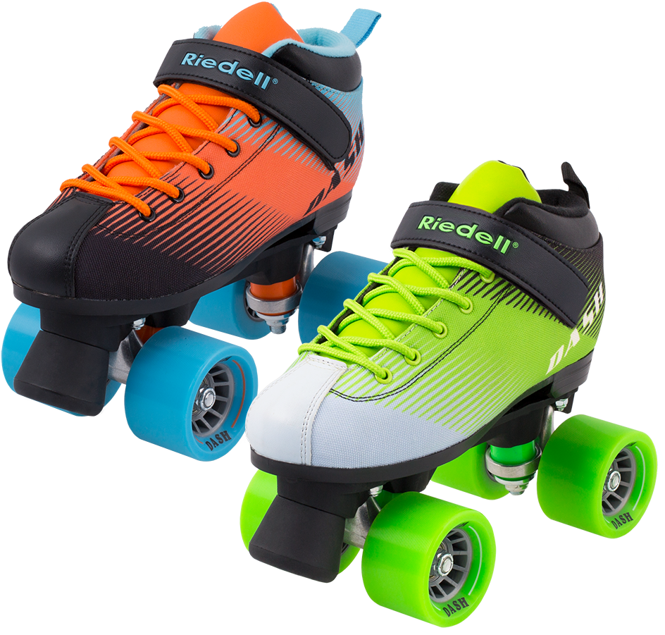 Colorful Riedell Roller Skates PNG