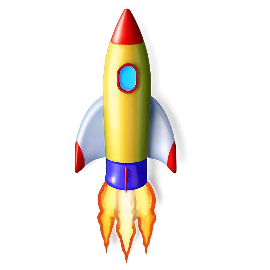 Colorful Rocketship Png Kpv77 PNG