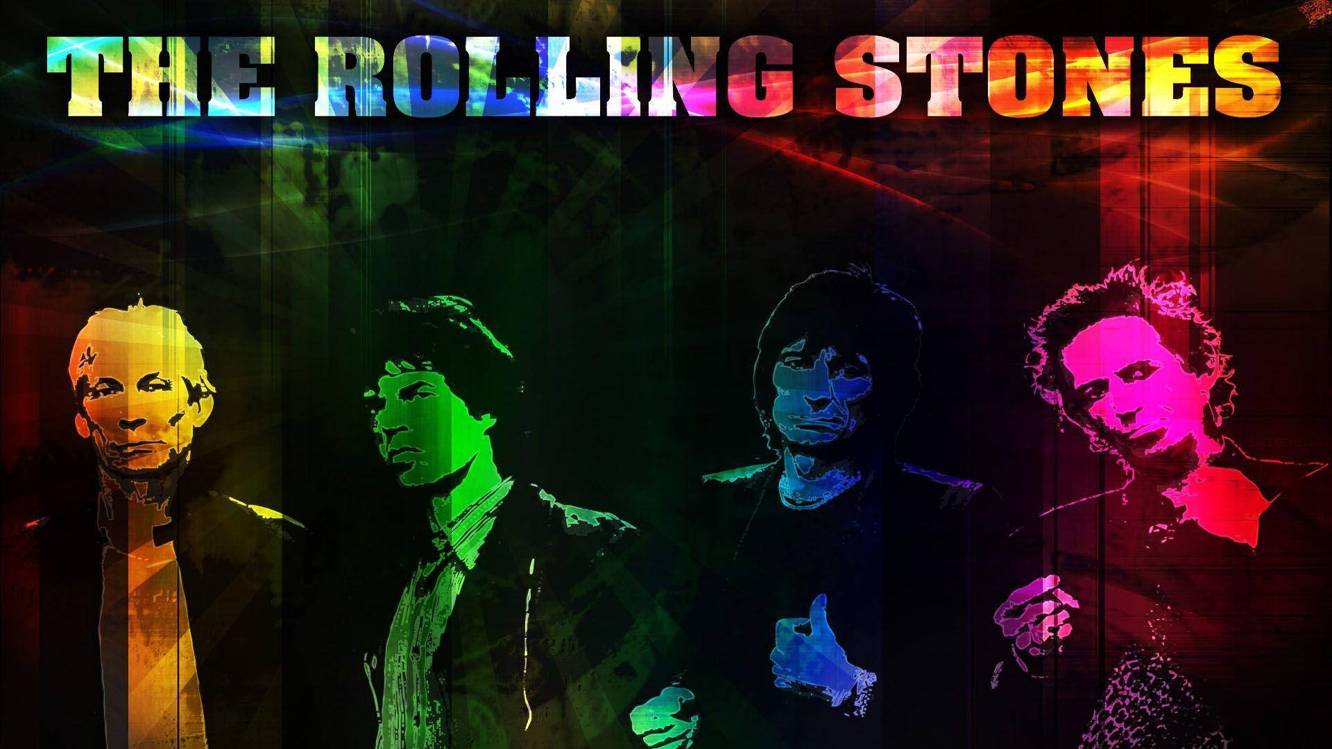 Colorful Rolling Stones Wallpaper