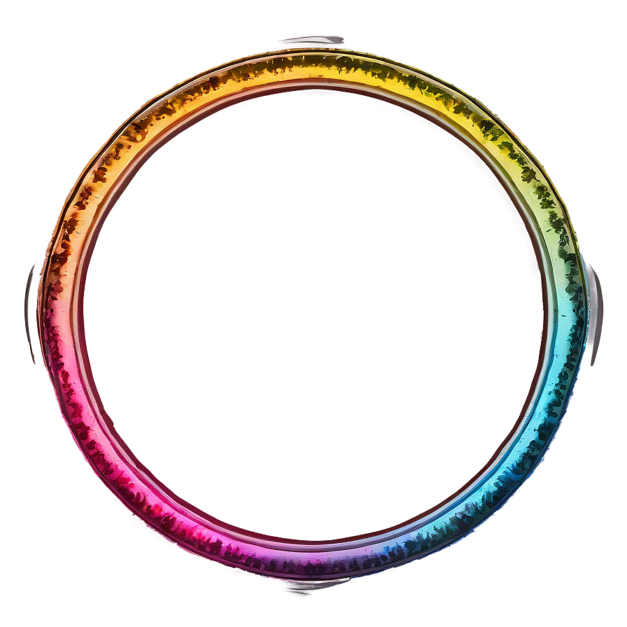 Colorful Round Frame Png 06262024 PNG